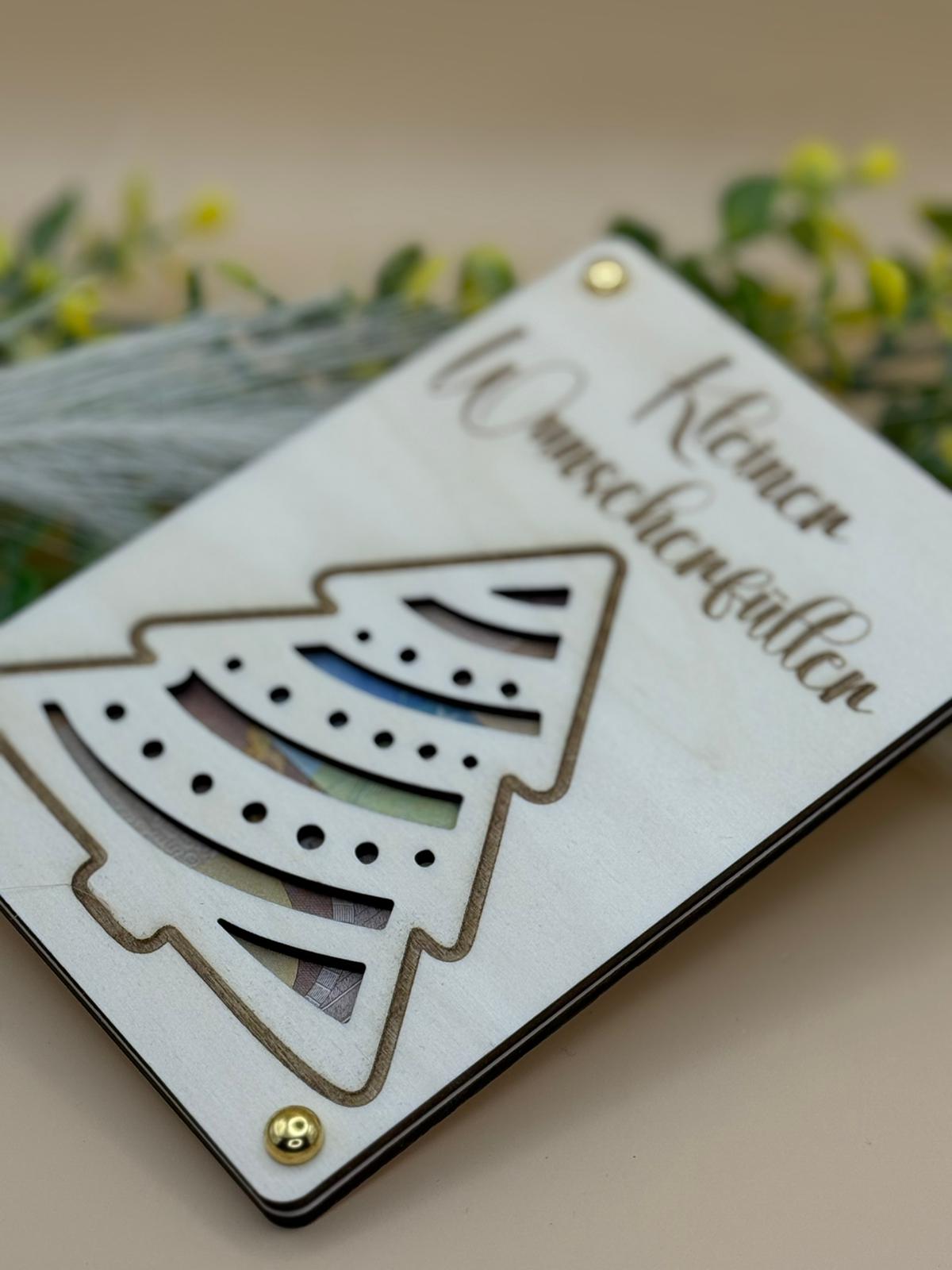 Geschenkkarte aus Holz