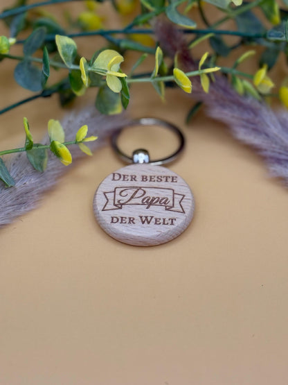 Schlüsselanhänger aus Holz