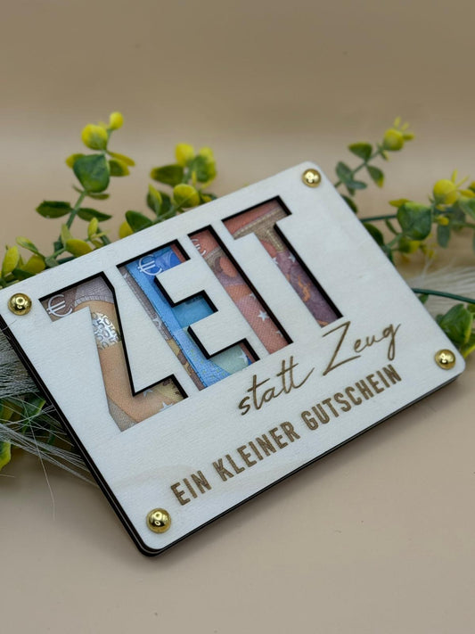 Geschenkkarte aus Holz