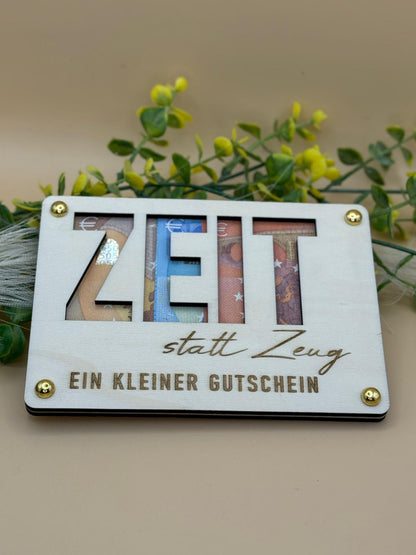 Geschenkkarte aus Holz