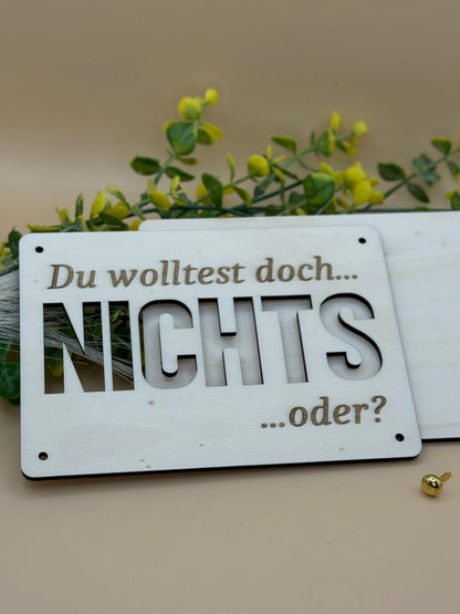 Geschenkkarte aus Holz
