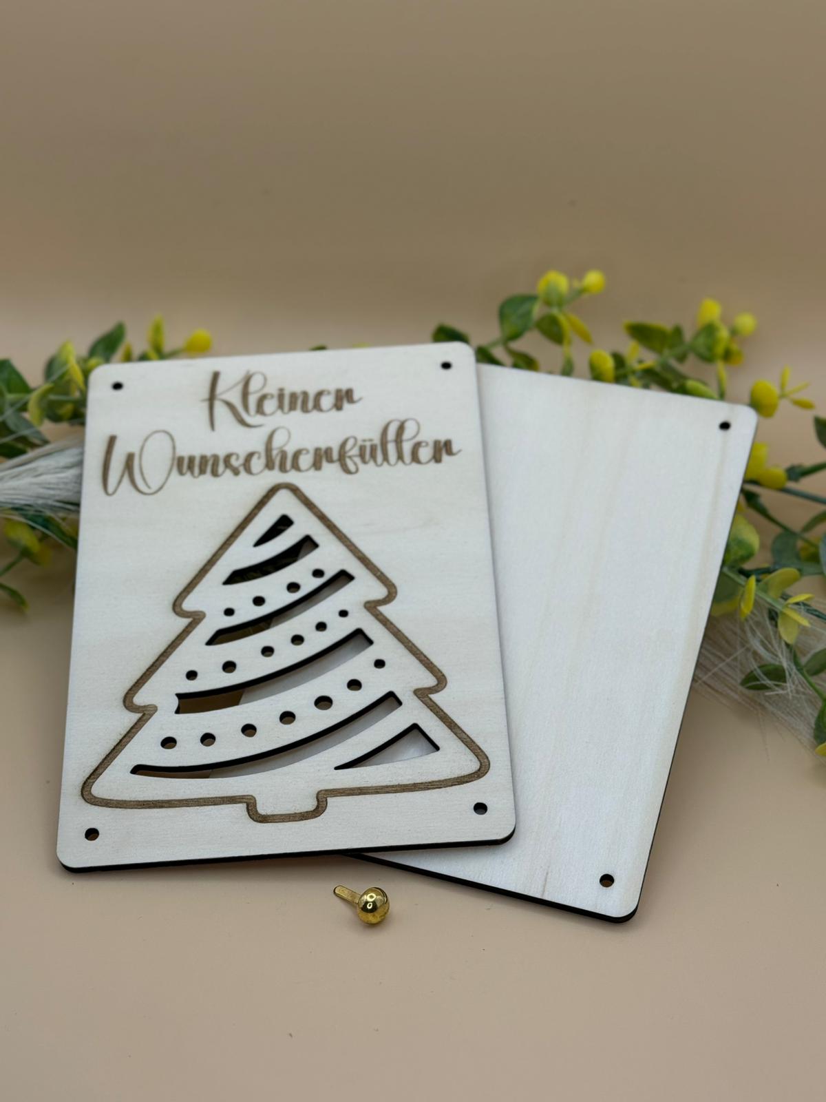 Geschenkkarte aus Holz