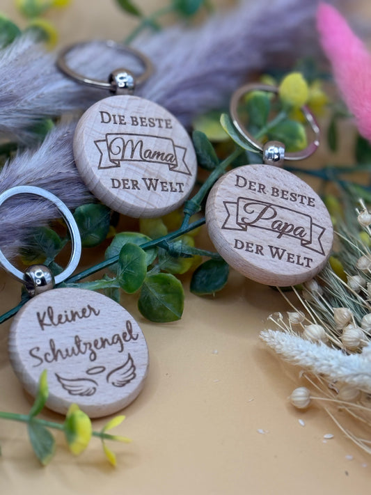 Schlüsselanhänger aus Holz
